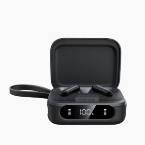 Casti in-ear wireless bluetooth Anker Soundcore P41i, ANC, cablu USB-C retractabil, functie baterie externa, IPX5, Negru