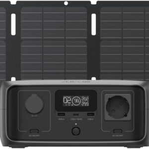 Kit Power Station River 3 UPS 245Wh cu Panou solar Ecoflow 45W portabil